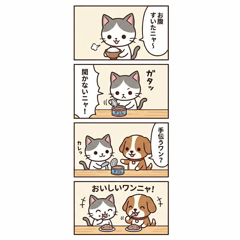 4コマ漫画制作