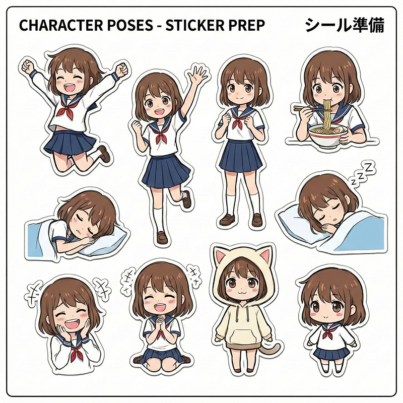 シール素体作成